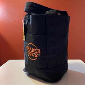 Trader Joe’s NWT Black Discontinued Trick Or Treat Halloween Canvas Tote Bag